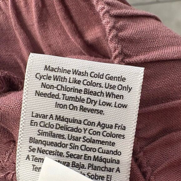 Needle & Cloth Mauve Linen Blend Joggers Size Medium - Picture 8 of 8